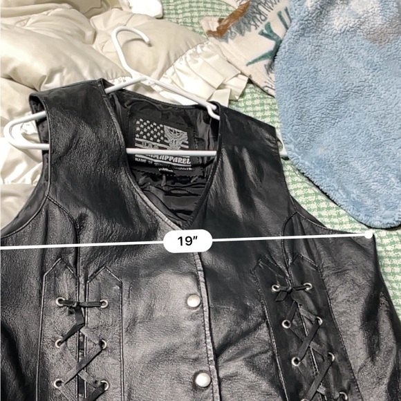 Vintage leather vest, has some flaws. - Picture 3 of 3